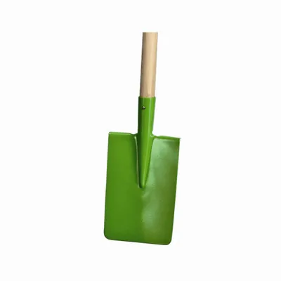 Produktbild von Kinderspaten farblich sortiert 12cm breit, Holzstiel 75cm