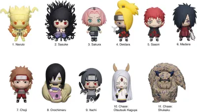 Immagine prodotto di Naruto 3D PVC sacchetto tag Serie 6 Display (24)
