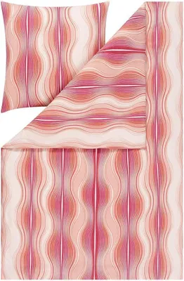 Produktbild von Estella Ateliers Bettwäsche-Garnitur-Mako-Interlock-Jersey Marisol  Farbe koralle Größe 135x200+80x80
