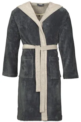 Produktbild von Vossen Kapuzenbademantel Poppy Farbe flanell Größe 38/44