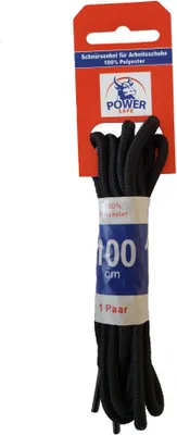 Produktbild von Power Safe Schnürsenkel Länge 100 cm, schwarz