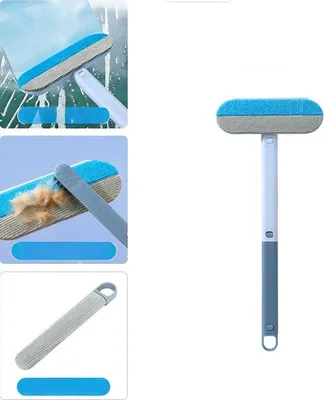 Immagine prodotto di INF Spazzola multicolore per la rimozione dei peli di animali domestici con tergipavimento - Strumento efficiente per la rimozione dei peli di cani e gatti