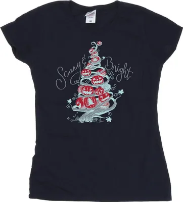 Produktbild von Disney - "The Nightmare Before Christmas" T-Shirt für Damen BI35853 (M) (Marineblau)
