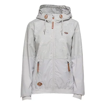 Produktbild von Ragwear Damen Jacke Übergangsjacke Cansas Palm, Farbe:Grau, Artikel:-3003 light grey, Größe:S