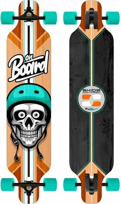 Image de STAMP Longboard - 41 "x 9" inch - Truck 7 - Coloured ; JS104310