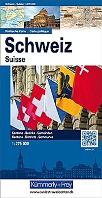 Produktbild von Schweiz Politische Karte