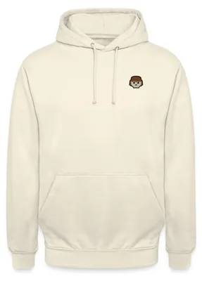 Produktbild von Spreadshirt PLAYMOBIL Figur Porträt Stick Uni Hoodie, M, Vanille-Milchshake