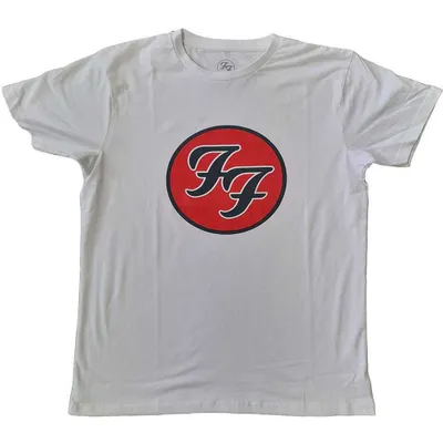 Zdjęcie produktu dla Foo Fighters | Oficjalna koszulka zespołu | Logo FF, rozmiar S, kolor biały