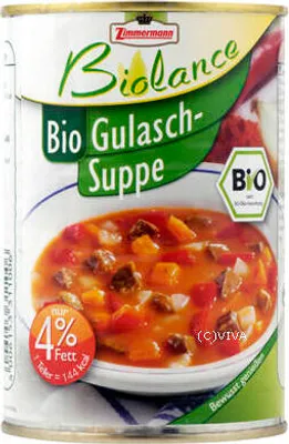 Produktbild von ÖKOLAND Gulaschsuppe, (6 x 400 g)