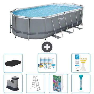 Produktbild von Bestway Power Steel Oval - 549x274x122 cm - 8-teilig  S574