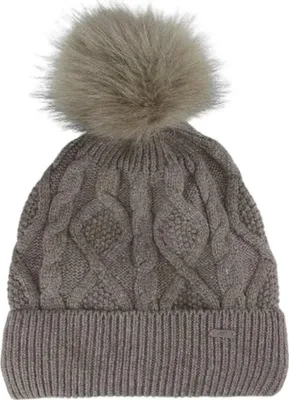 Produktbild von 4F Damen Wintermütze mit Bommel, Beige, Größe M