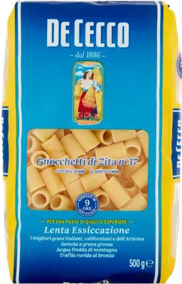 Produktbild von 10x Pasta De Cecco 100% Italienisch Gnocchetti di Zita n. 37 Nudeln 500g
