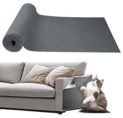 Immagine prodotto di Tappetino antigraffio per gatti autoadesivo - 40 x 400 cm - Grigio scuro