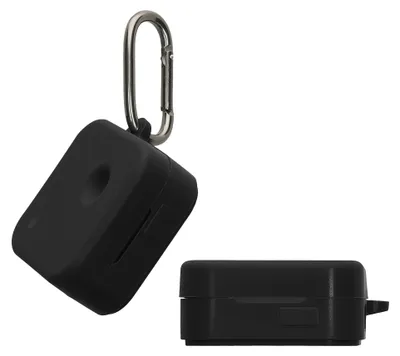 Produktbild von kwmobile Schutzhülle für Nothing Ear (3) 2025 Hülle - TPU Silikon Case für Kopfhörer Ladecase - stoßfestes Cover mit Karabiner - Schwarz