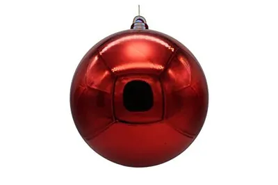 Produktbild von Weihnachtskugeln Kunststoff glänzend 14cm, rot, im