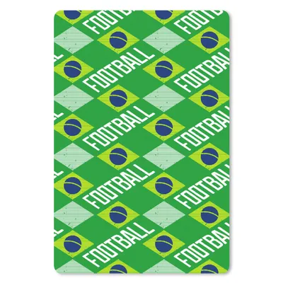 Produktbild von MuchoWow® Mauspad Mousepad Brasilien - Fußball - Muster 18x27 cm - Mousepads - Maus Mat - Pad - Mausunterlage