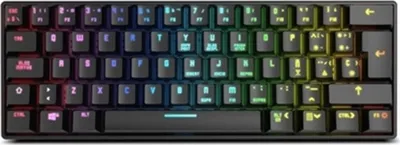 Image de Clavier de jeu Krom Kluster noir Qwerty espagnol