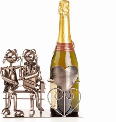 Produktbild von Cepewa Wein-,Sekt-,Flaschenhalter 72094 "Liebespaar" 24 x 19,5 x 21,5 cm (BxHxT)