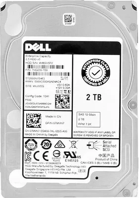 Produktbild von Dell Enterprise  2Tb 128MB 7200Rpm 2.5" Sas III 2,5" Zoll 0TMVN7