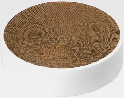 Produktbild von ® | Premium Kratzbett rund ⌀ 41cm für Katzen – Kratzbrett modernes Design, ideale Oberfläche zum kratzen und schlafen, nachbestellbare Kratzpappe, schont Sofa und Teppich vor Kratzspuren