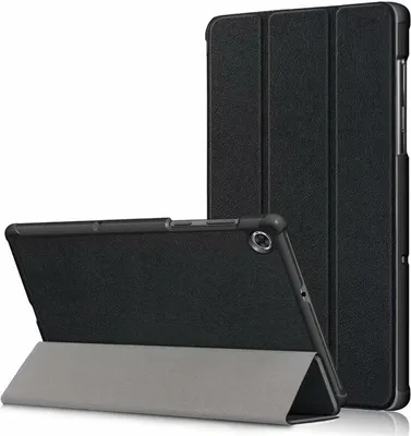 Produktbild von Schutzhülle für Lenovo Tab M10 3rd Gen 10.1" 2022 TB-328F / 328X Cover Etui Tasche Glas - SCHWARZ