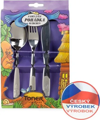 Obrázek produktu pro Příbory dětské 3d. 6008 BABY TONER