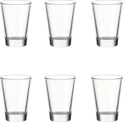 Produktbild von LEONARDO 012663 Schnaps Wodka Stamper, Glas, 70 ml, H 7 cm, klar (6er Pack)