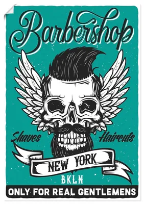 Produktbild von ARTland Poster Barbershop Plakat Größe: 50x70 cm