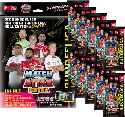 Zdjęcie produktu dla Topps Match Attax EXTRA 2022/23 - 1 starter + 10 boosterów