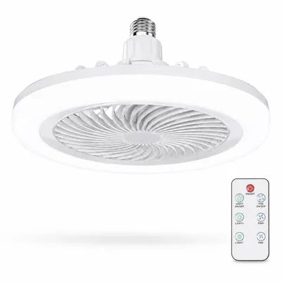 Produktbild von 48W Deckenventilator mit LED-Licht, Deckenlampe mit Fernbedienung - GLOFNACC