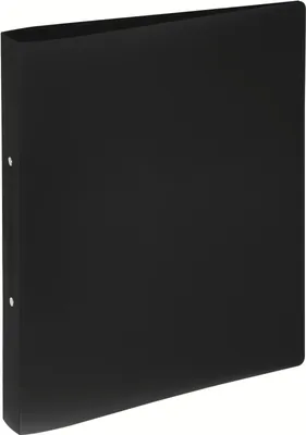 Produktbild von Ringbuch A4 25mm schwarz PP 2 Ringe Packung mit 12 Stück
