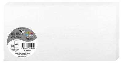 Image de Pollen by Clairefontaine Carte double DL, blanc nacréá