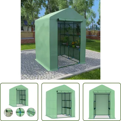 Immagine prodotto di The Living Store Serra con ripiani in acciaio 143x143x195 cm