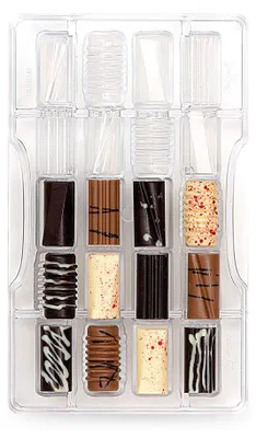 Produktbild von DECORA 0050141 SCHOKOLADENFORM FANTASY-ZYLINDER 33X16X8HMM 200X120X22MM, Klar, H
