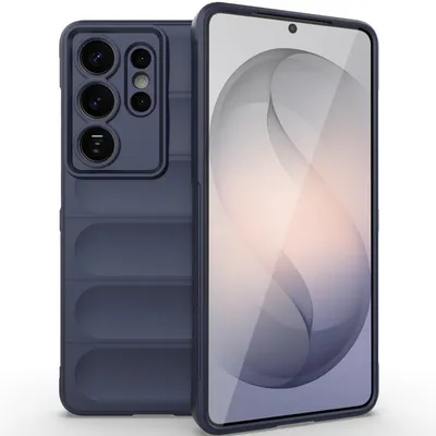 Produktbild von Handyhülle für Samsung Galaxy S26 Ultra Weich TPU Silikon Stossfest Anti-rutsch Hülle Dunkelblau