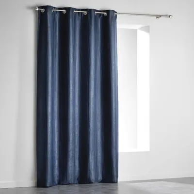 Image de Rideau a oeillets 140x240cm paleo indigo