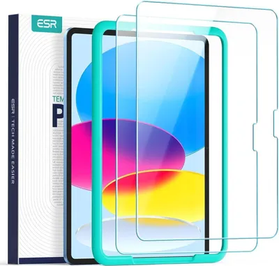 Produktbild von ESR iPad 10 2022 Schutzfolie Hartglas 2 Stück blasenfrei