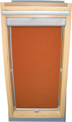 Produktbild von Rollo für VELUX Dachfenster Sichtschutz mit BLENDE und Haltekrallen GGL/GPL/GHL - 102 - terracotta