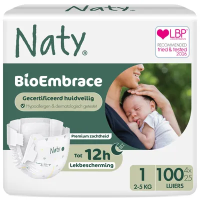 Immagine prodotto di Pannolini biologici Naty BioEmbrace per neonati, taglia 1