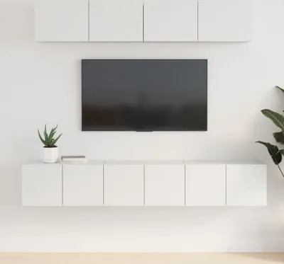 Produktbild von Möbel 5-tlg. TV-Schrank-Set Weiß Holzwerkstoff - TV-Schränke 3114422