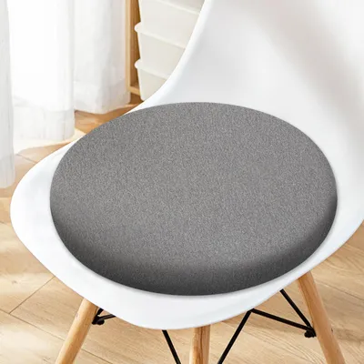 Rundes Sitzkissen aus Baumwolle, 40 cm, abnehmbar, waschbar, weich
