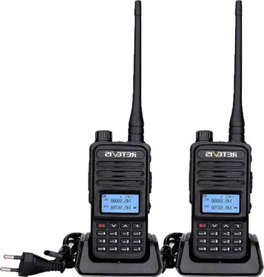 Obrázek produktu pro Vysílačka s dlouhým dosahem, 2 ks, 200 kanálů, funkce DTMF, FM a VOX, 1400 mAh, dobíjecí, pro lov a turistiku, černá