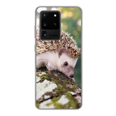 Produktbild von MuchoWow® Handyhülle Schutzhülle Hülle für Samsung Galaxy S20 Ultra Baby - Igel - Baum Silikon Softcase Handy Hülle - Karteninhaber
