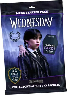Produktbild von Wednesday Karten - Mystery Trading Cards Sammelkarten - 1 Starter