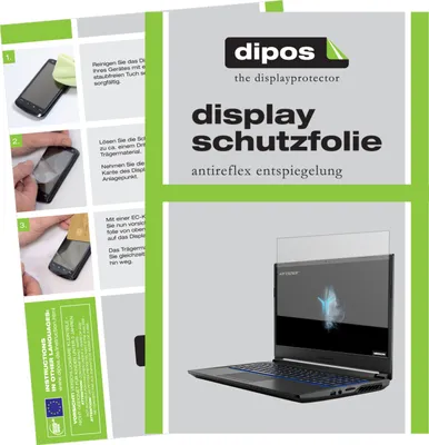 Produktbild von 2x Schutzfolie für Medion Erazer P15609 matt Displayschutzfolie Folie Display Schutz dipos