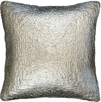 Produktbild von Unique Living - Kissen Metallic - 45x45cm - Silber
