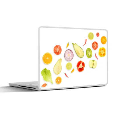 Produktbild von MuchoWow® Laptop Aufkleber Sticker Cover Kopfsalat - Apfel - Weiß 40x30 cm - Laptop Dekoration - Selbstklebend