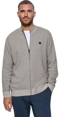 Produktbild von Street One MEN Herren Strickjacke mit Stehkragen und Struktur