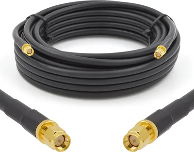 Obrázek produktu pro SMA samec na SMA samec koaxiální kabel 7m - 50ohm 5D-FB Ø7,5mm prodlužovací ultra nízkoztrátový anténní kabel - WiFi RF anténa GSM 3G 4G LTE 5G zesilovač signálu routeru Lora Ham CB radio