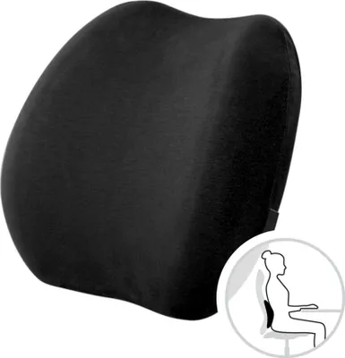 Produktbild von MOSH ERGO2 L3A Ergonomisches Rückenkissen aus Memory Foam - Schwarz